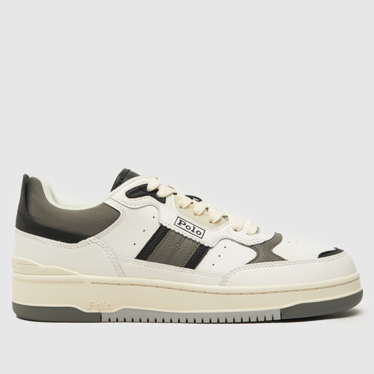 Polo Ralph Lauren – Masters Sport – Vita och grå sneakers