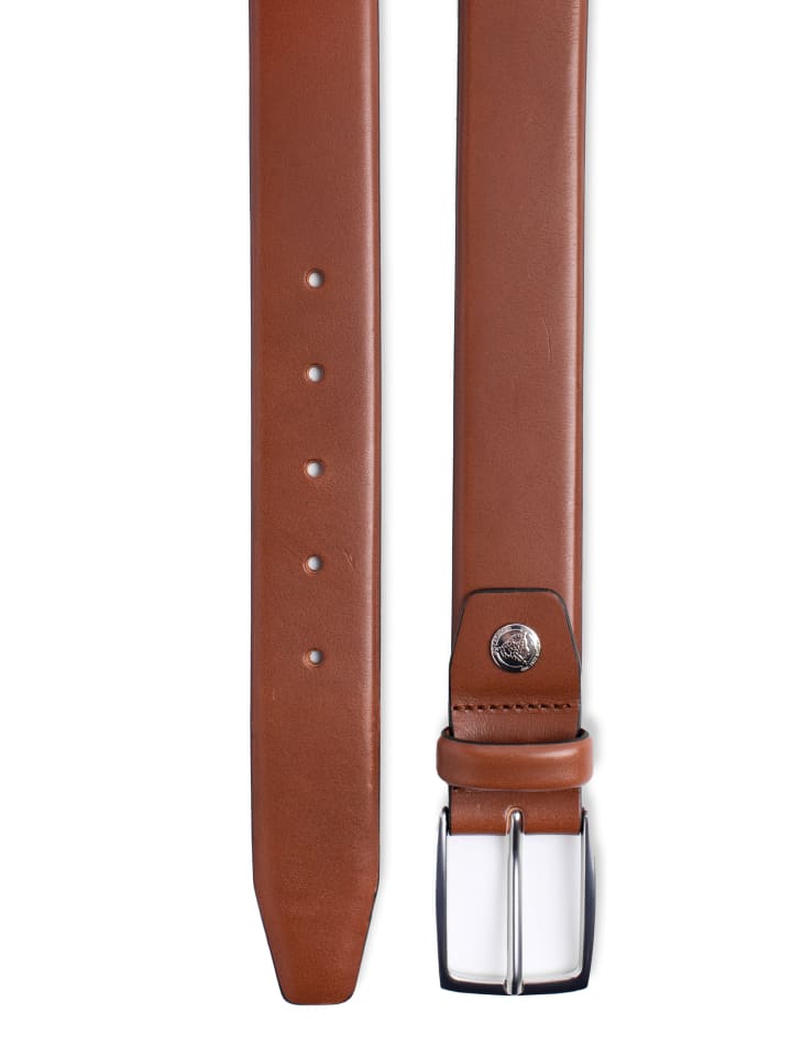 Roy Robson Ledergürtel Eleganter Business Ledergürtel in BRAUN günstig kaufen