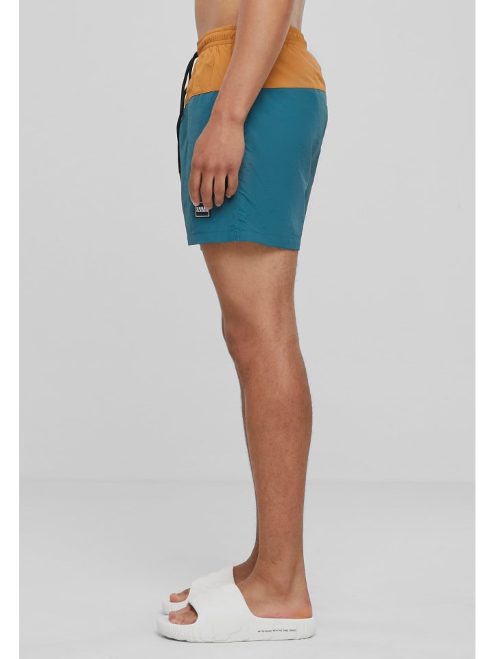 Urban Classics Urban Classics Badeshorts in teal/toffee günstig kaufen