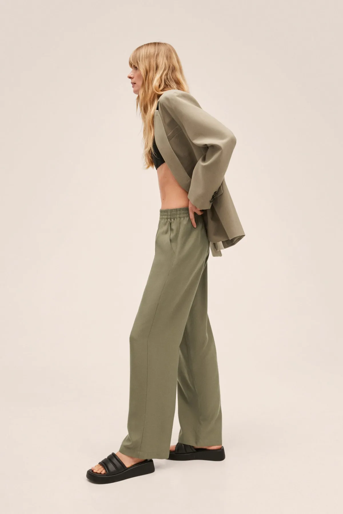 MANGO  27087121 Damen/Mädchen Khaki