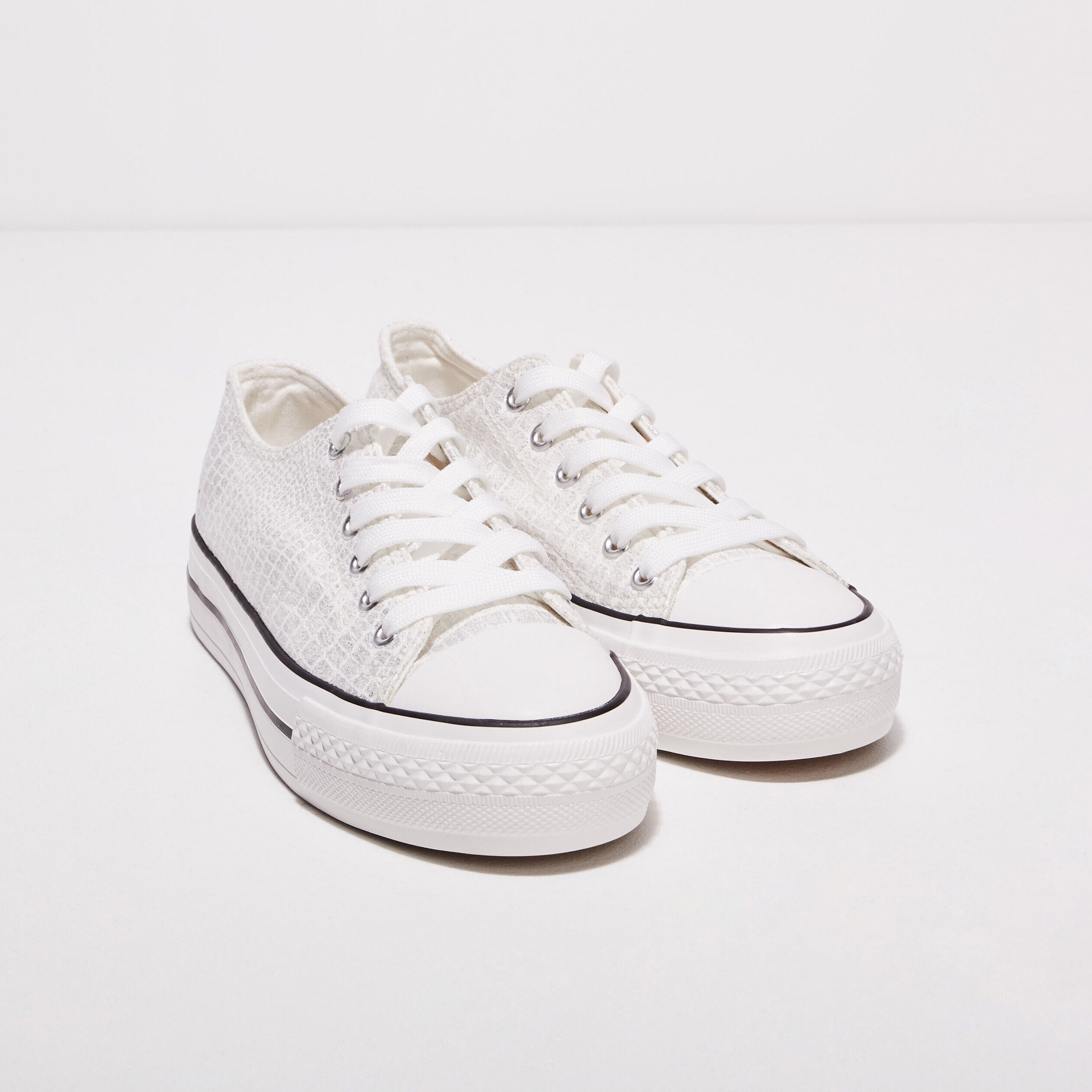 Tennis plateformes ecru femme | Cache Cache