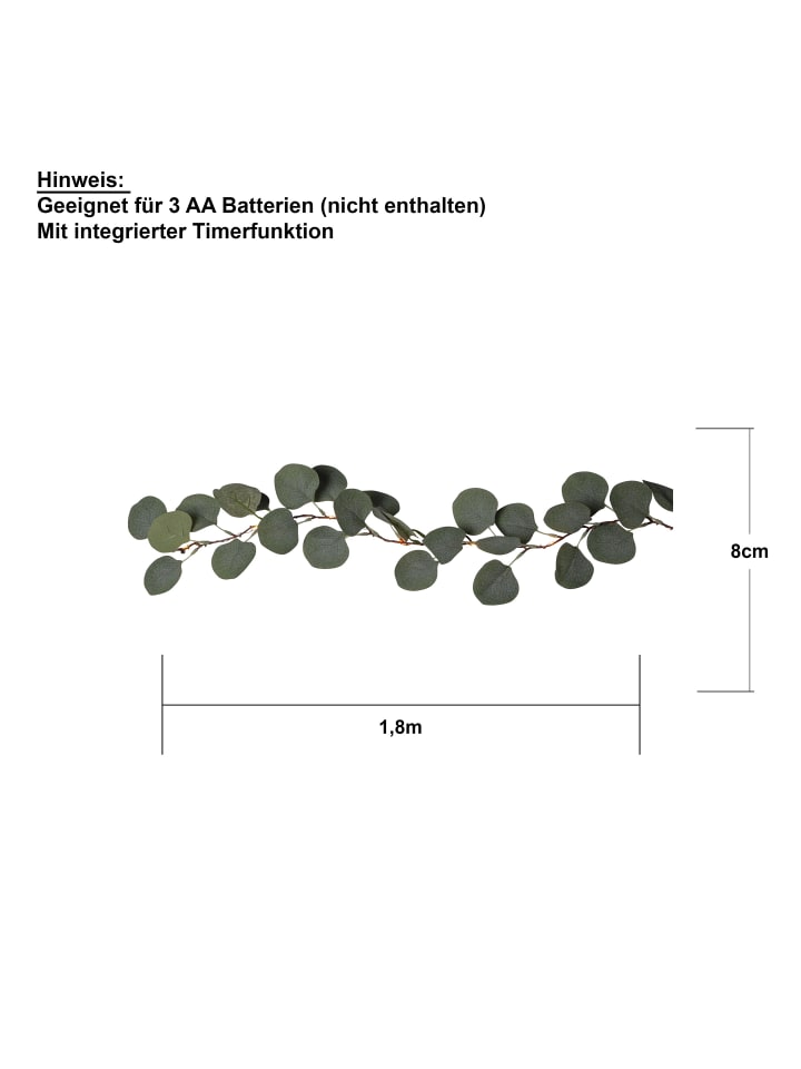 STAR Trading Batterie Girlande Eucalyptus günstig kaufen onesize