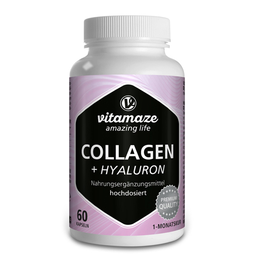 COLLAGEN 300 mg Hyaluron 100 mg hochdosiert Kaps.  60 St  Kapseln