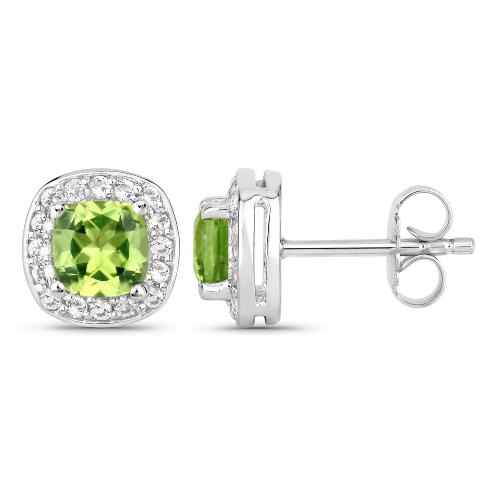 Rafaela Donata Boucles doreilles Argent sterling Vert en Argent Bijoux