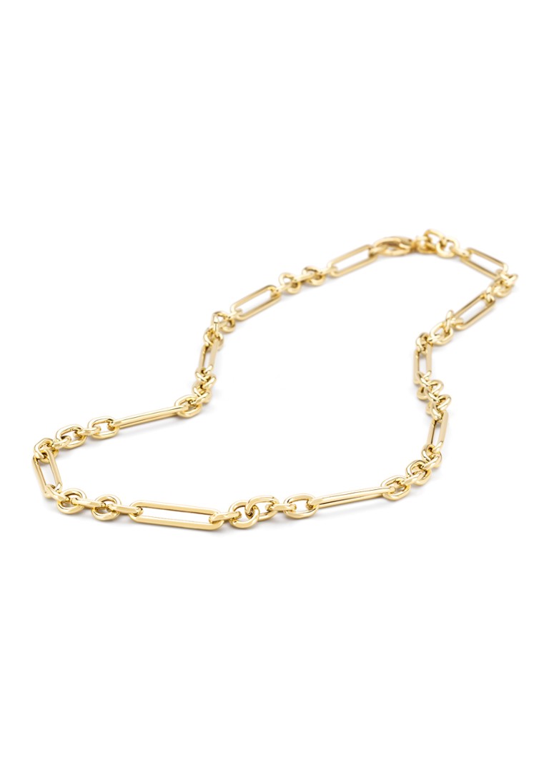 Diamond Point Yellow gold link necklace Timeless Treasures 45 cm
