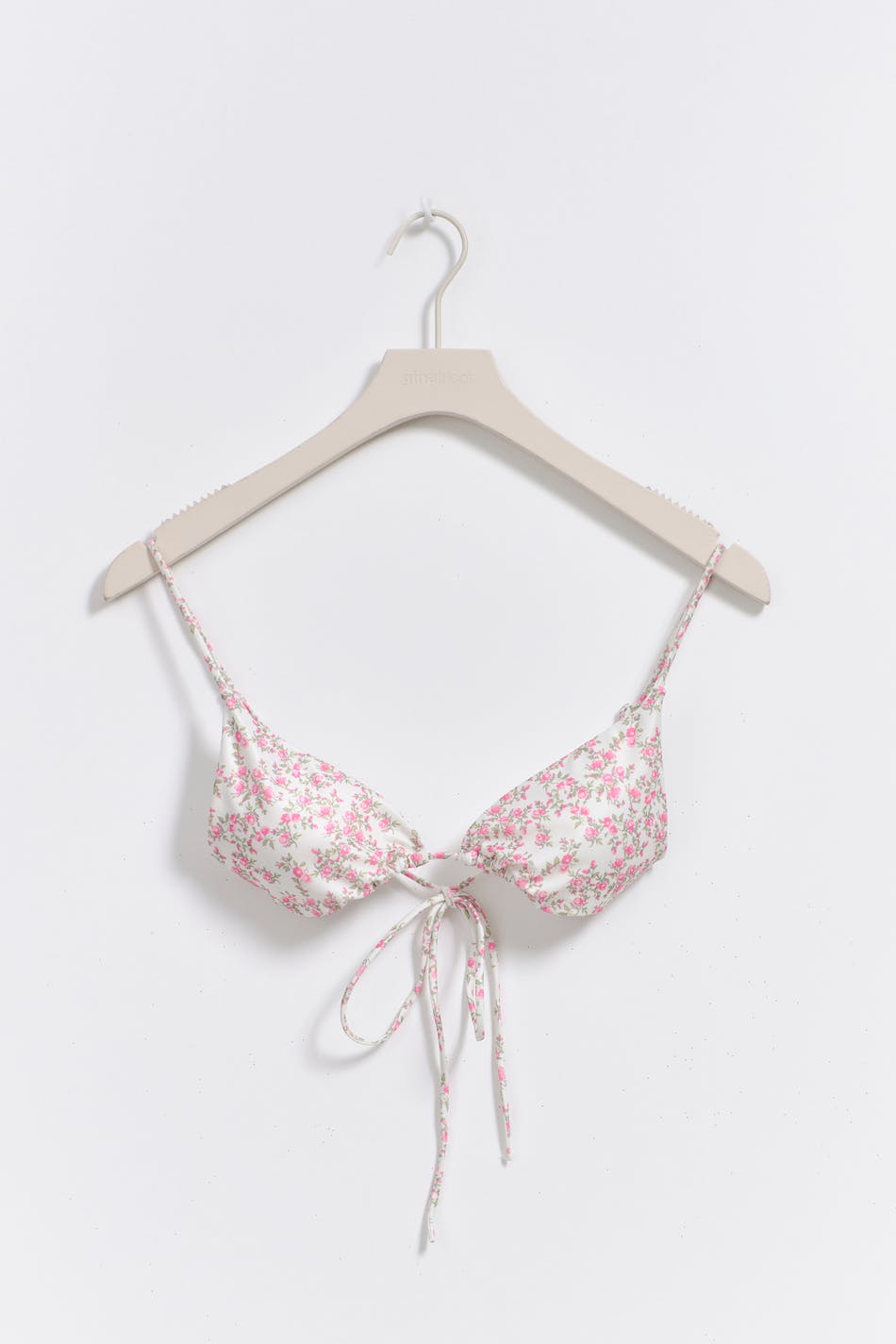 Semishine triangle bikini top