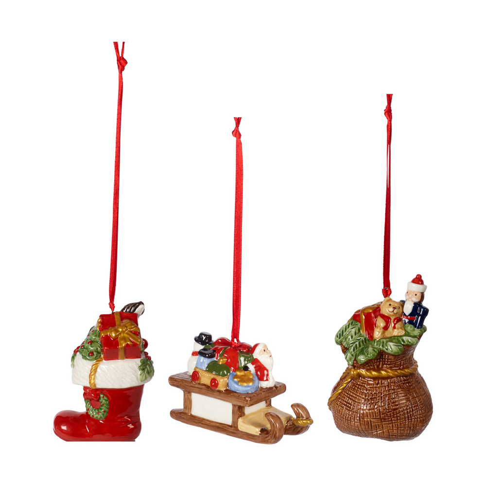 Villeroy & Boch Ornements cadeaux, ensemble 3 pièces Nostalgic Ornaments Décoration