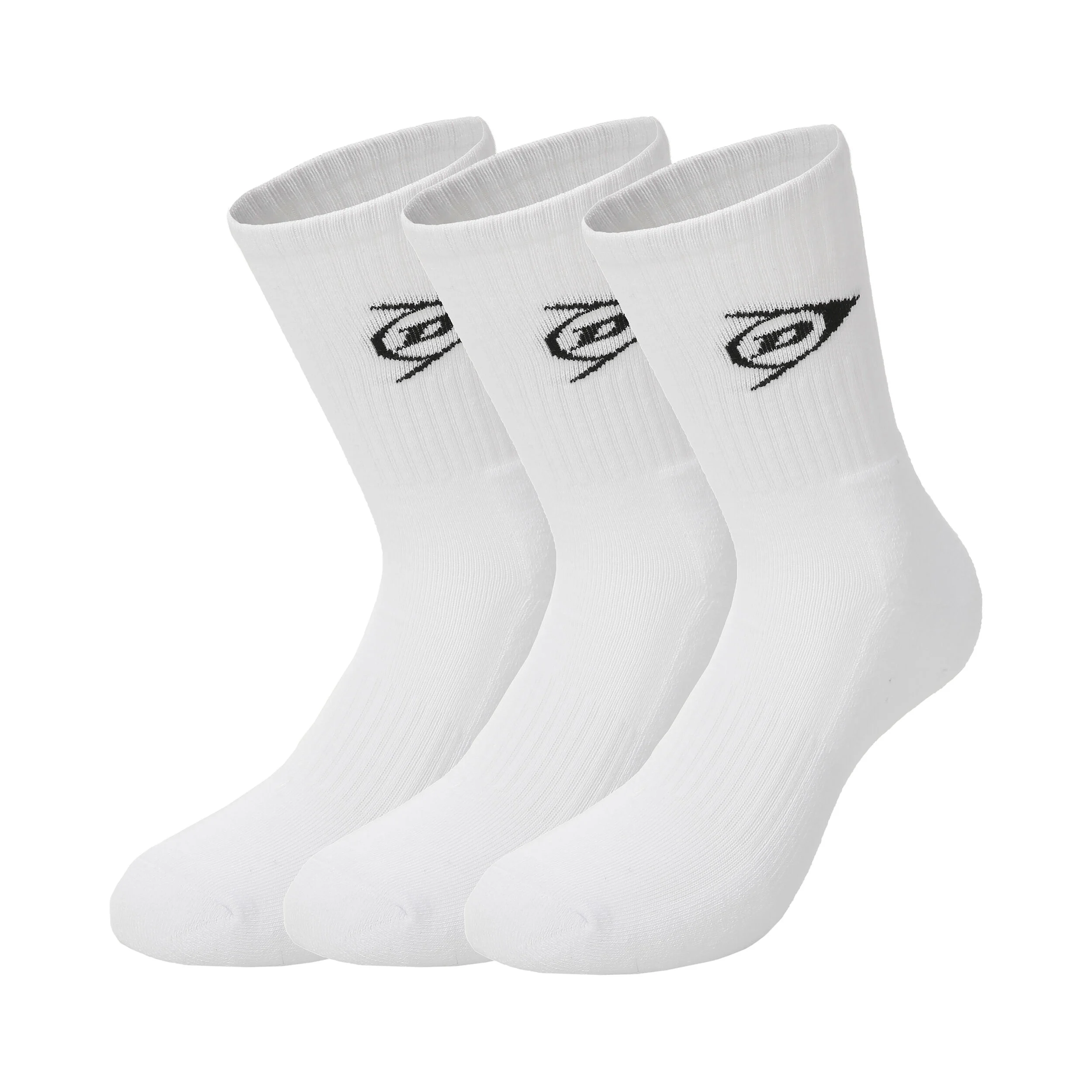Crew Tennissocken 3er Pack Herren - Weiß, Schwarz