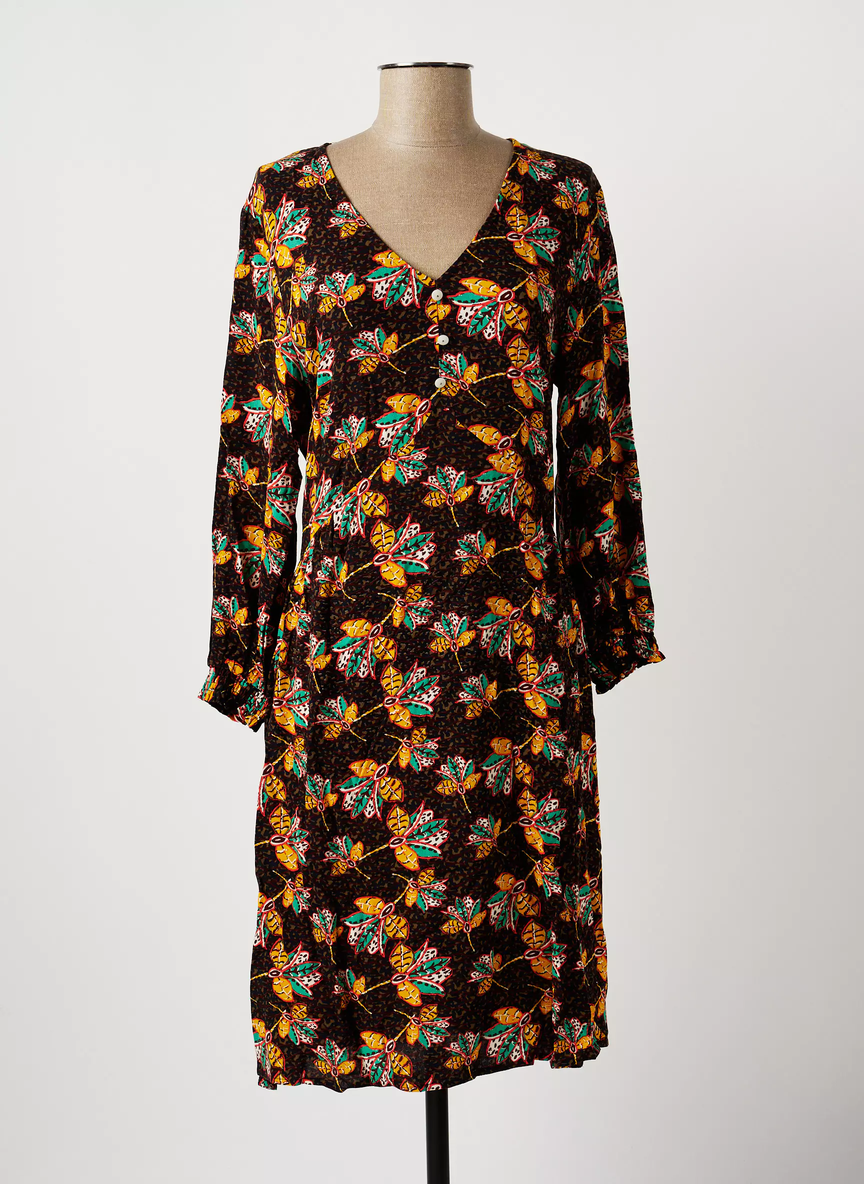 La Fiancee Du Mekong Robes Mi Longues Femme couleur noir