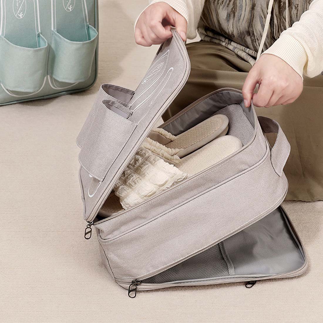 YANN Aufbewahrungstasche Reiseschuh-Aufbewahrungstasche, (wasserdichte und feuchtigkeitsbeständige Schuhbeutel-Verpackungs-Aufbewahrungstasche, 1-tlg), tragbare Schuhtasche für Männer und Frauen auf Reisen