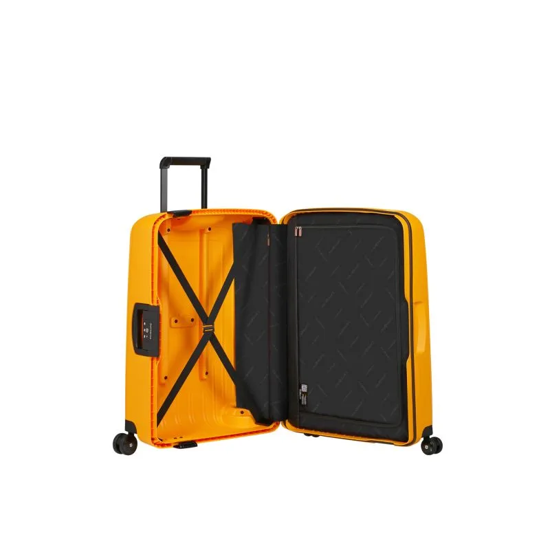 Samsonite S'CURE Spinner 69\/25 mit 4 Rollen M - HONEY YELLOW