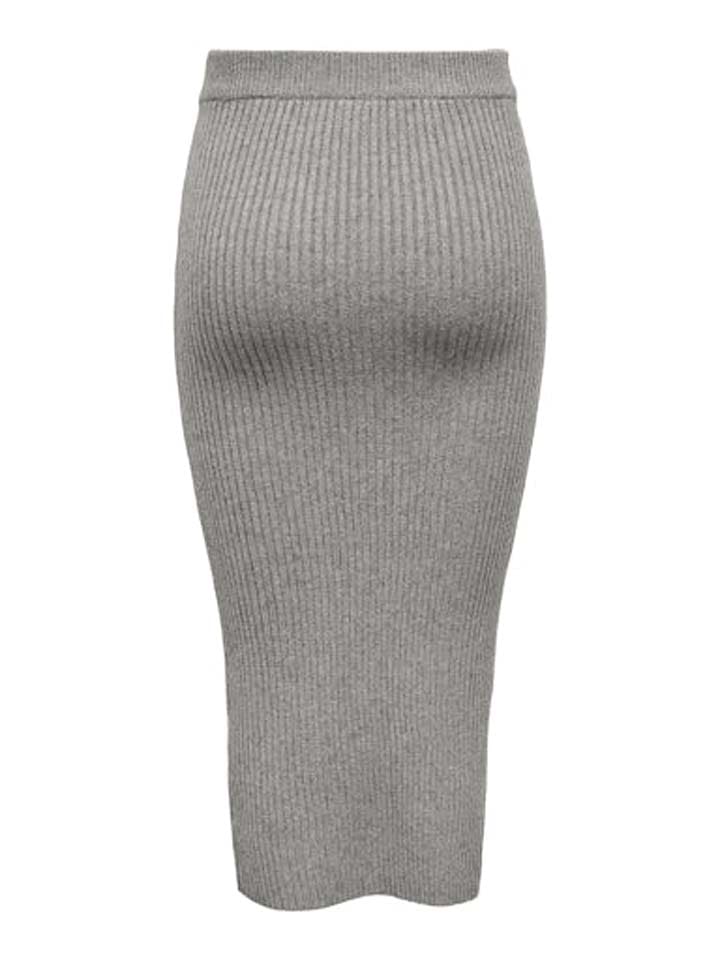 ONLY Strickrock in Grau günstig kaufen