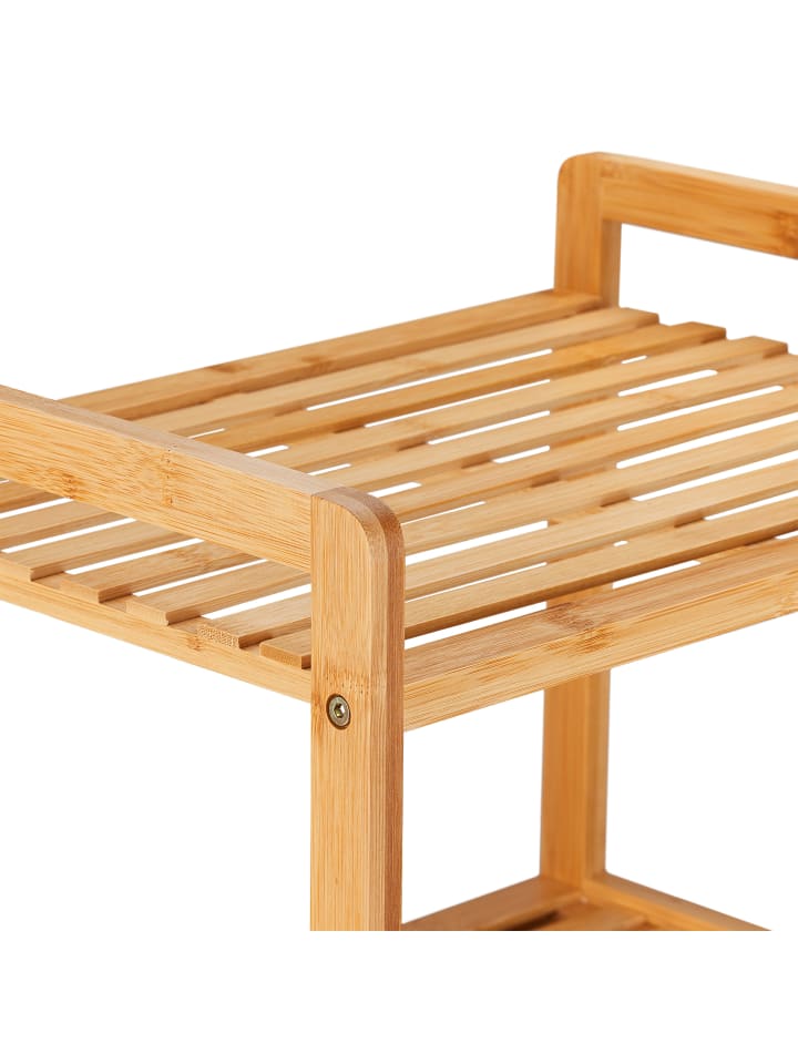 relaxdays Badregal mit Wäschekorb - (B)44 x (H)96 x (T)33 cm günstig kaufen onesize