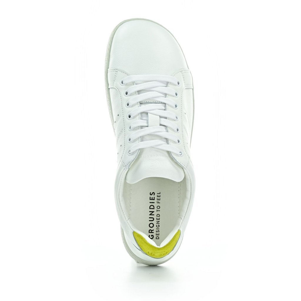 Groundies Universe White/Yellow W Barfußschuhe