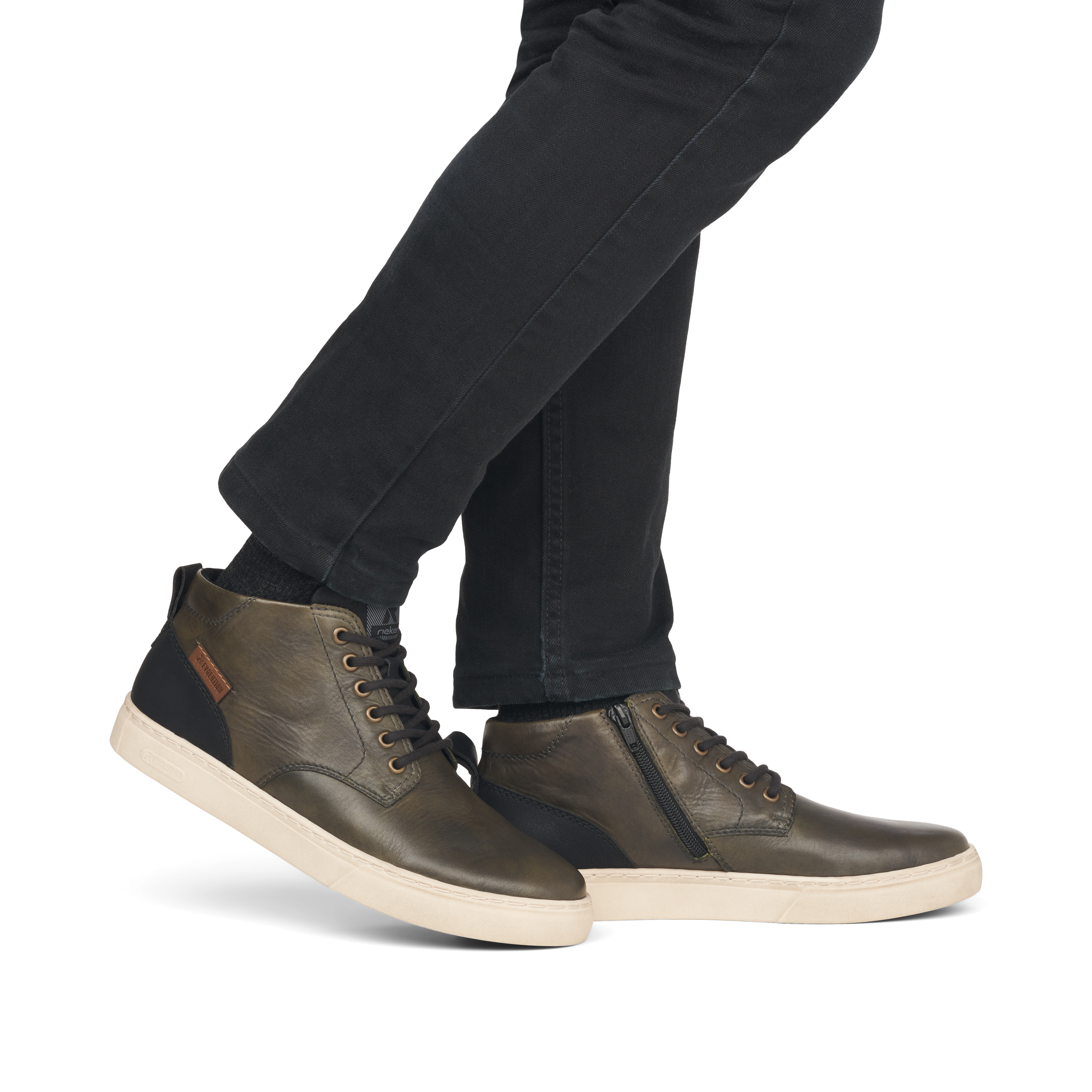 Rieker Herren Sneaker High quartz grey