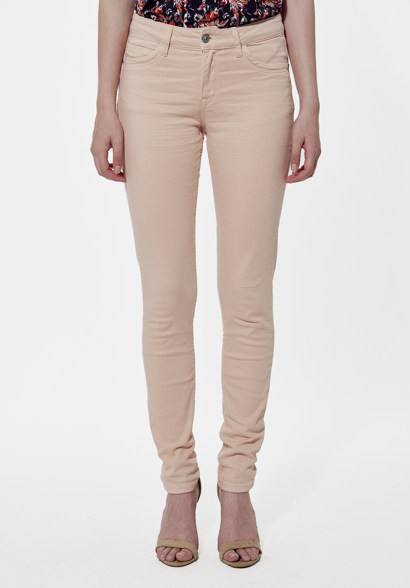 LEYLA  Jean slim rose pâle Femme, effet push up