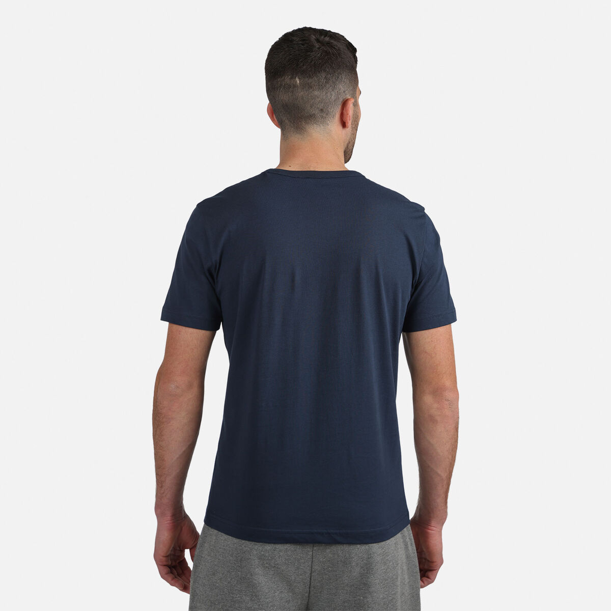 Einfarbiges Logo Herren-T-Shirt