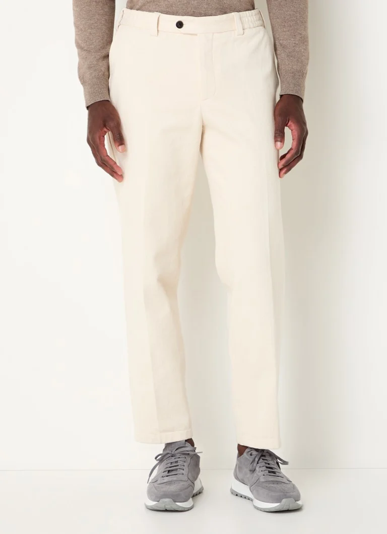 Pantaloni chino Profumo loose fit din bumbac