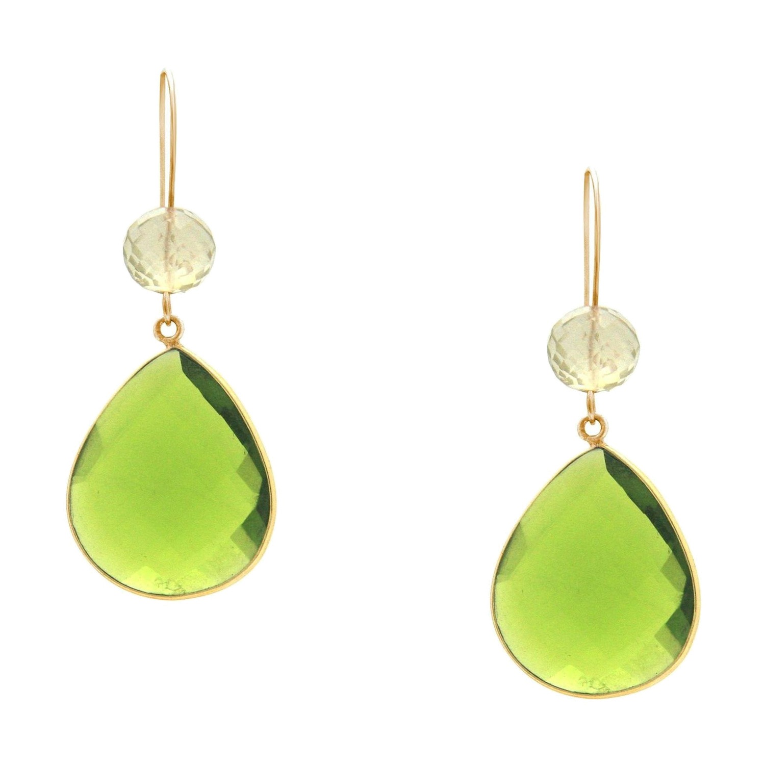 Ohrringe 'Citrin und Peridot Tropfen'