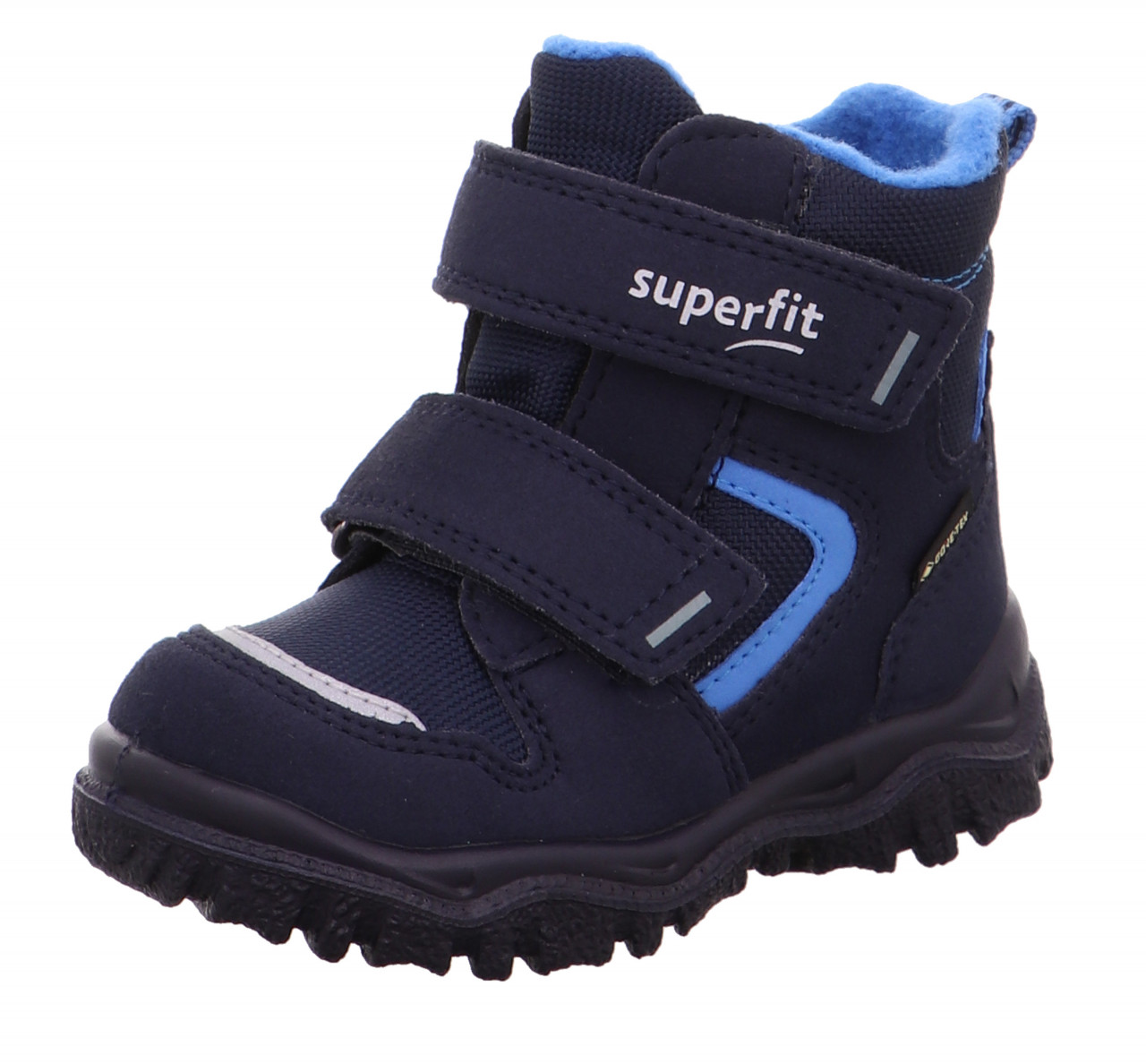 HUSKY1 - Blau Boots mit Klettverschluss