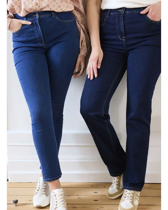 Jean coupe droite, 2 statures Perfect Fit by Damart