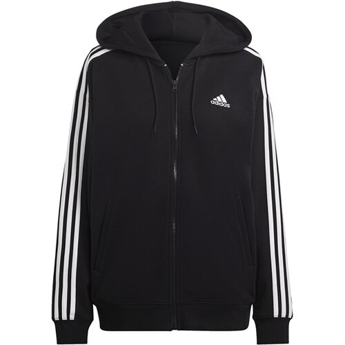 DAMEN JACKE ESSENTIALS 3-STREIFEN FRENCH TERRY OVERSIZED