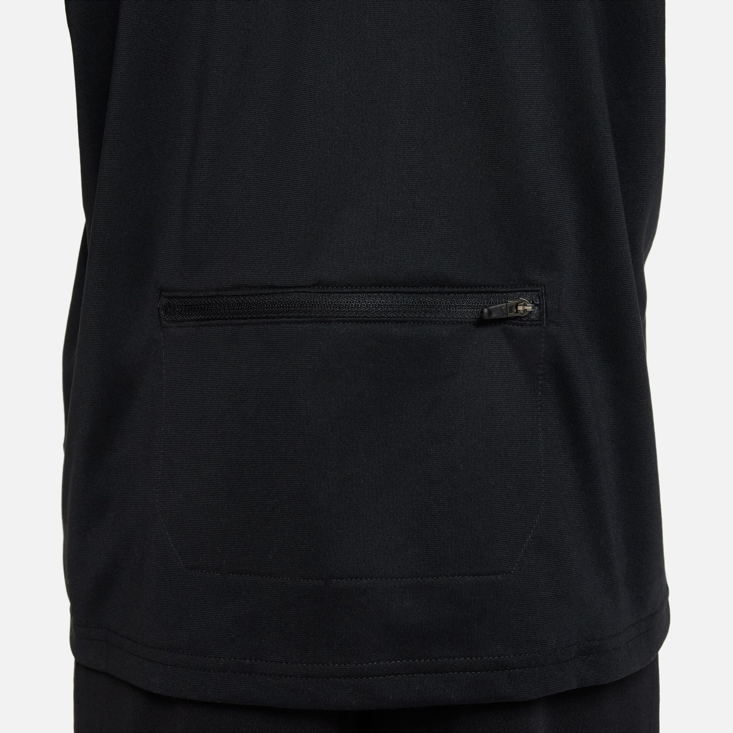 Dri-Fit Poly 1/4 Zip Longsleeve Jungen - Schwarz