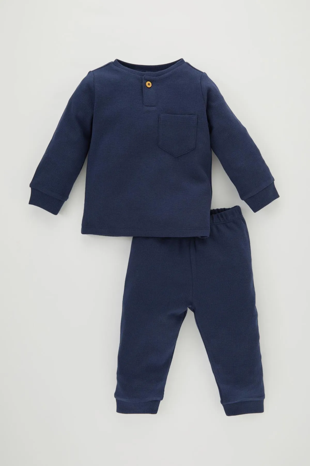 DeFacto  Langarm-Pyjama-Set mit Waffelmuster für Babys