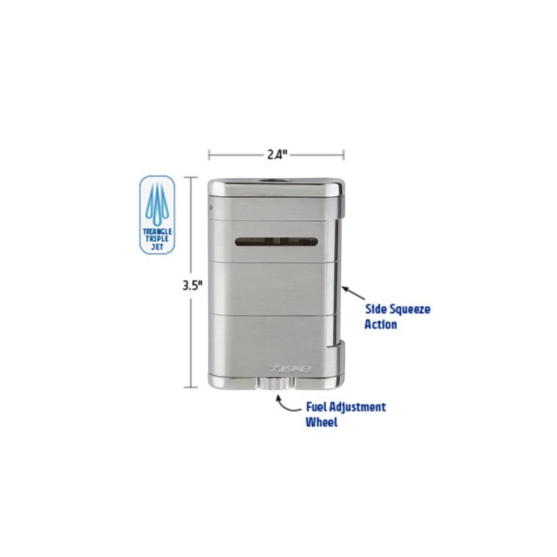 Feuerzeug Jetflamme Xikar allume tabletop Steel