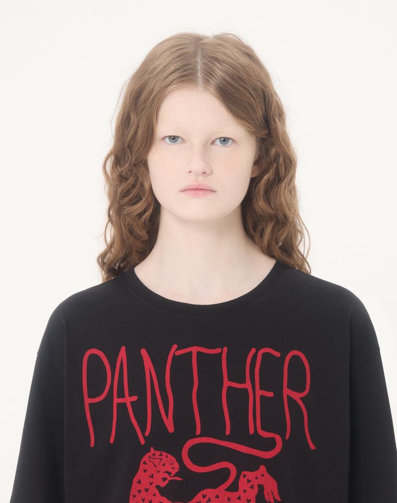 Camiseta de algodão estampada