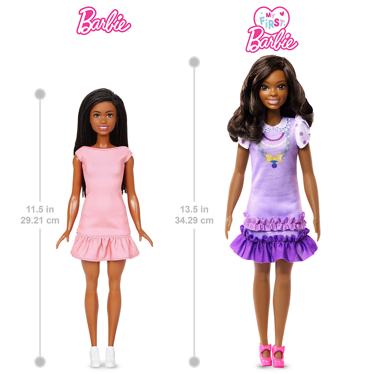 Barbie-Puppe für Vorschulkinder, My First Barbie Brooklyn, ca. 34 cm