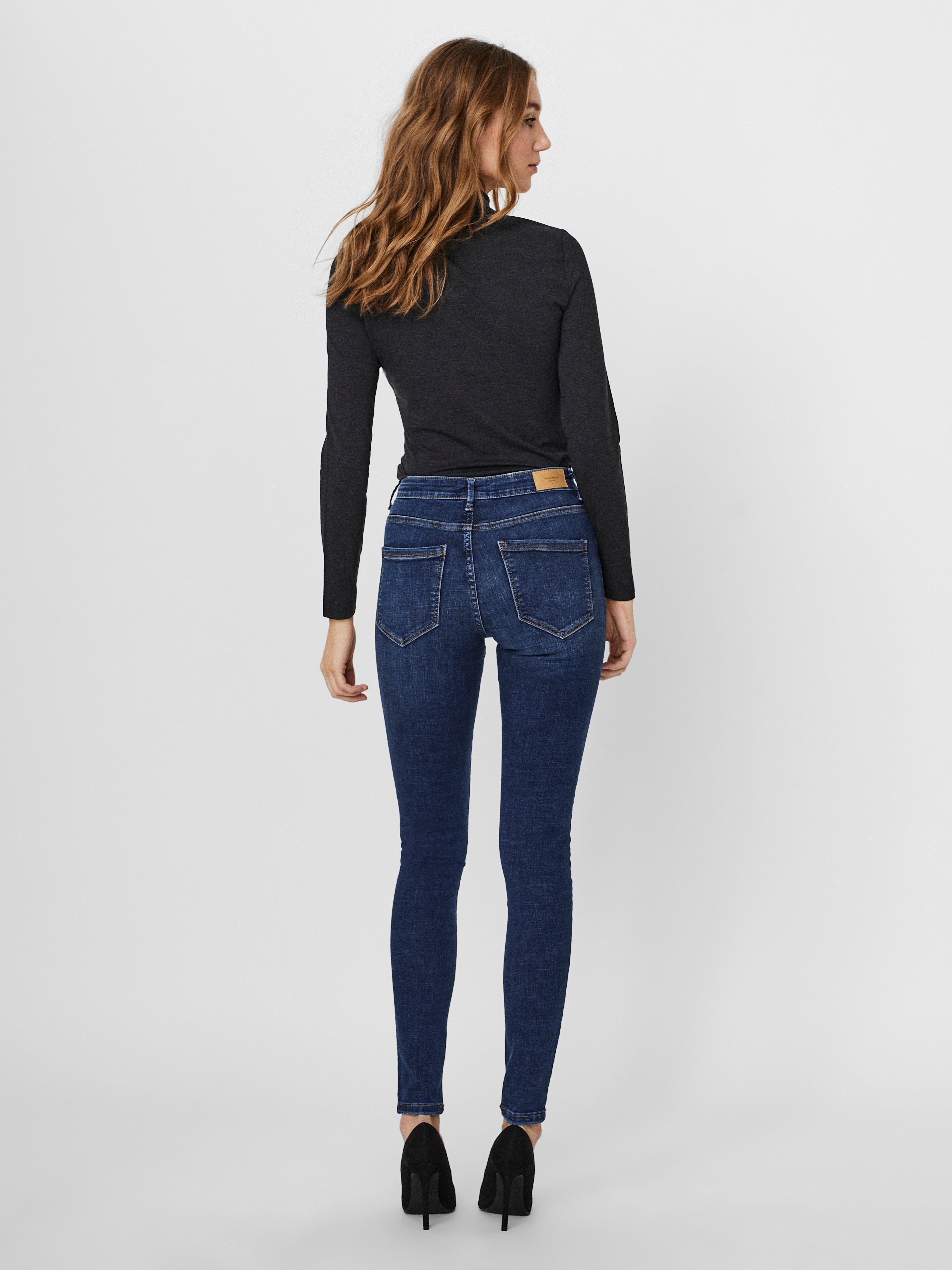 VMSOPHIA Hohe Taille Skinny Fit Jeans