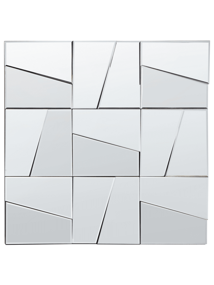 Beliani Wandspiegel ANCEMONT in Silber - (W) 80 x (H) 80 x (L) 2 cm günstig kaufen onesize