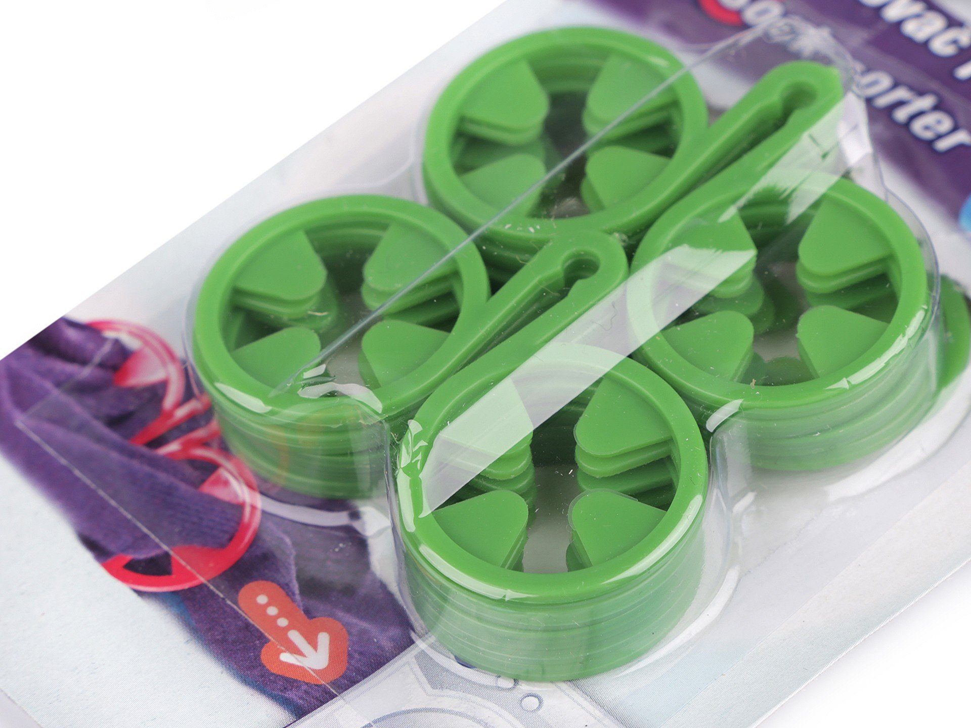 Schnoschi Basicsocken 10 Stk Sockenclips Sockenklammern Wäscheklammern Sockensortierer (10 Stück)