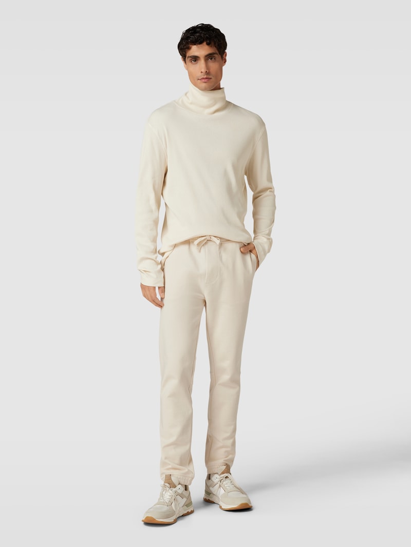 Sweatpants mit Gesäßtasche Modell 'Secircular' in offwhite