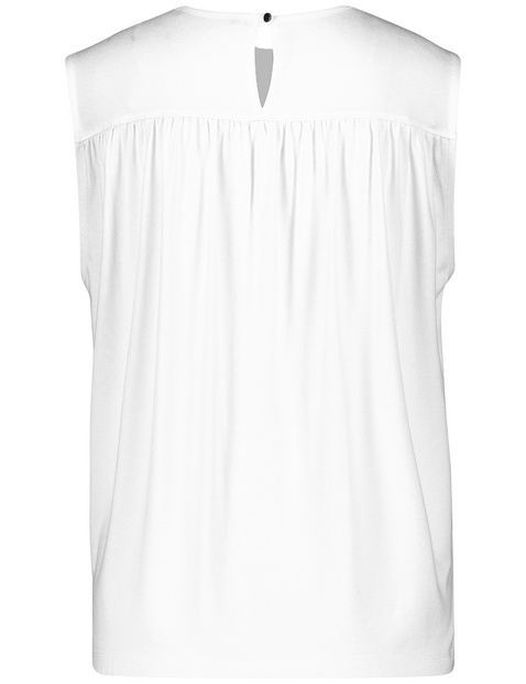 Blusentop mit Chiffon-Layer
