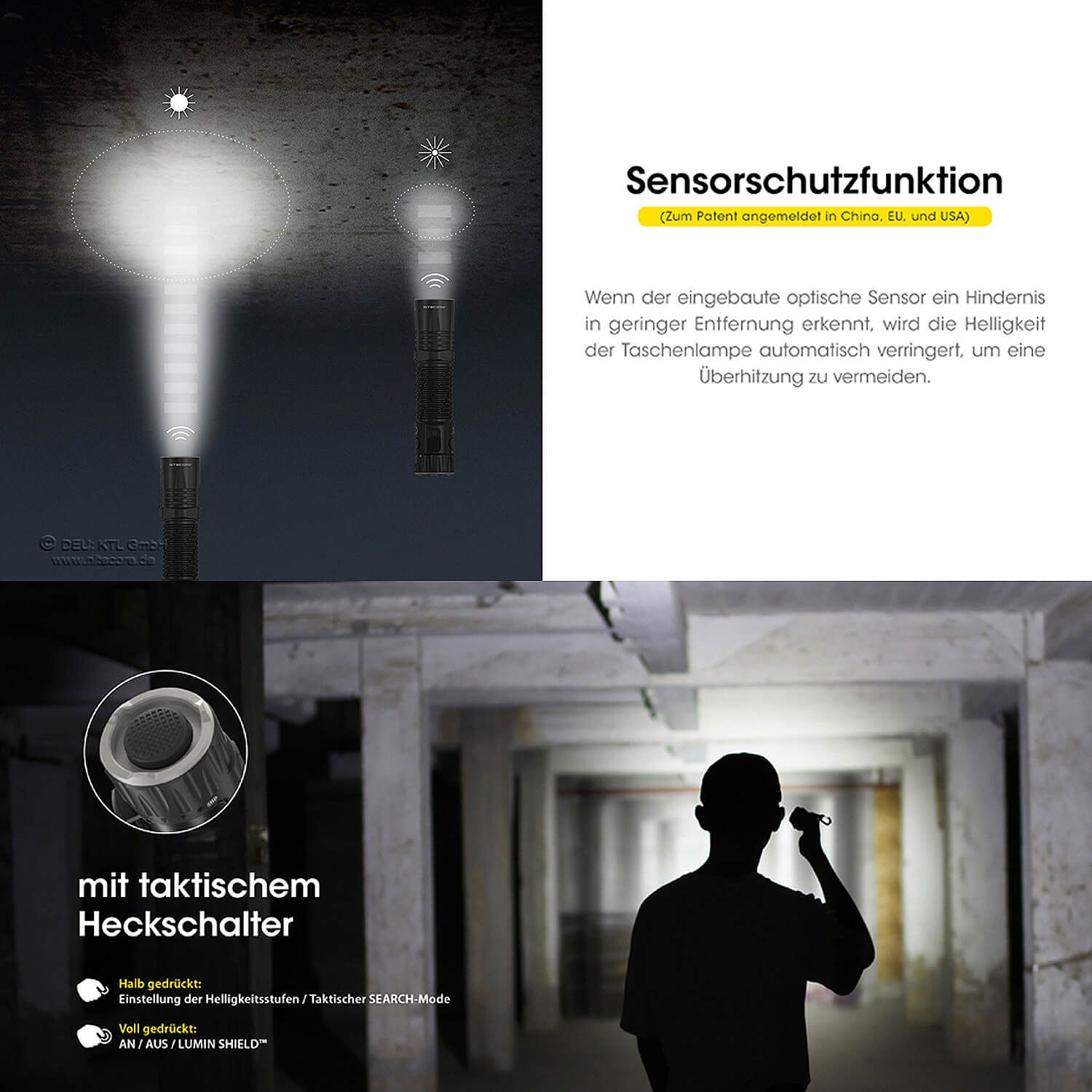 LED Taschenlampe EDC33 - 4000 Lumen