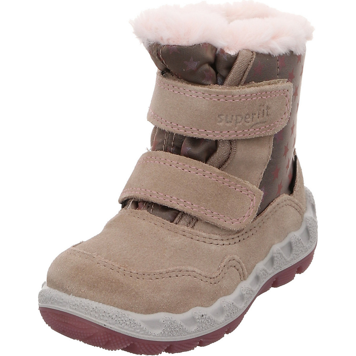Baby Lauflernschuhe Krabbelschuhe Icebird Boots Babyschuhe Mädchen Leder-/Textilkombination bedruckt Halbschuhe