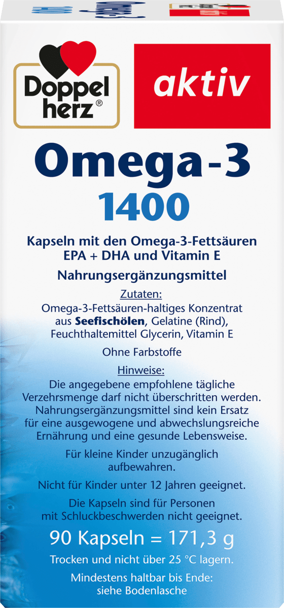 Omega-3 1400 Kapseln 90 St, 171,3 g