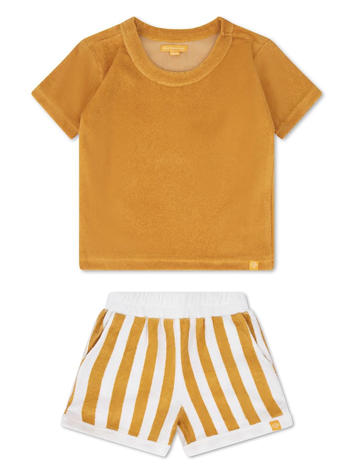 Swim Essentials 2tlg. Outfit ''Flow'' in Hellbraun/ Weiß günstig kaufen