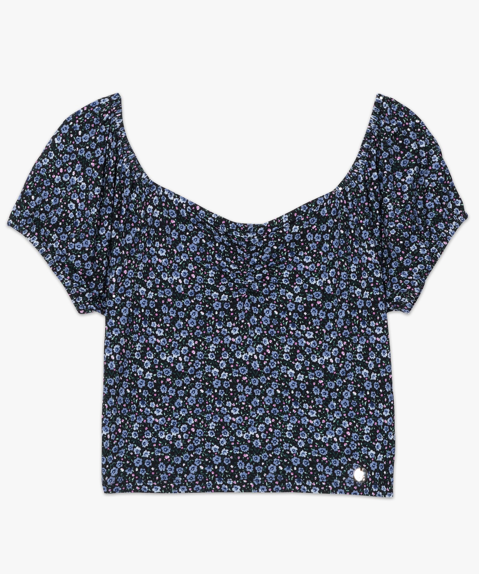 Haut de pyjama femme à motifs fleuris – LuluCastagnette imprime | GEMO