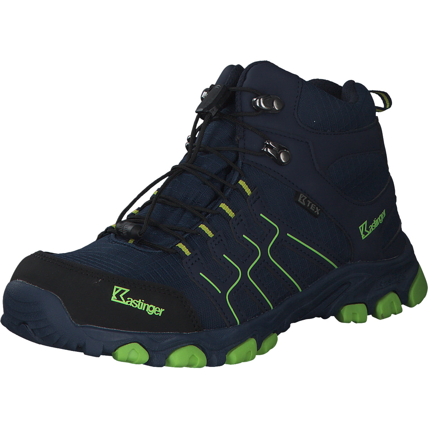 Kastinger 22366, Trekkingschuhe, Kinder, Navy/lime