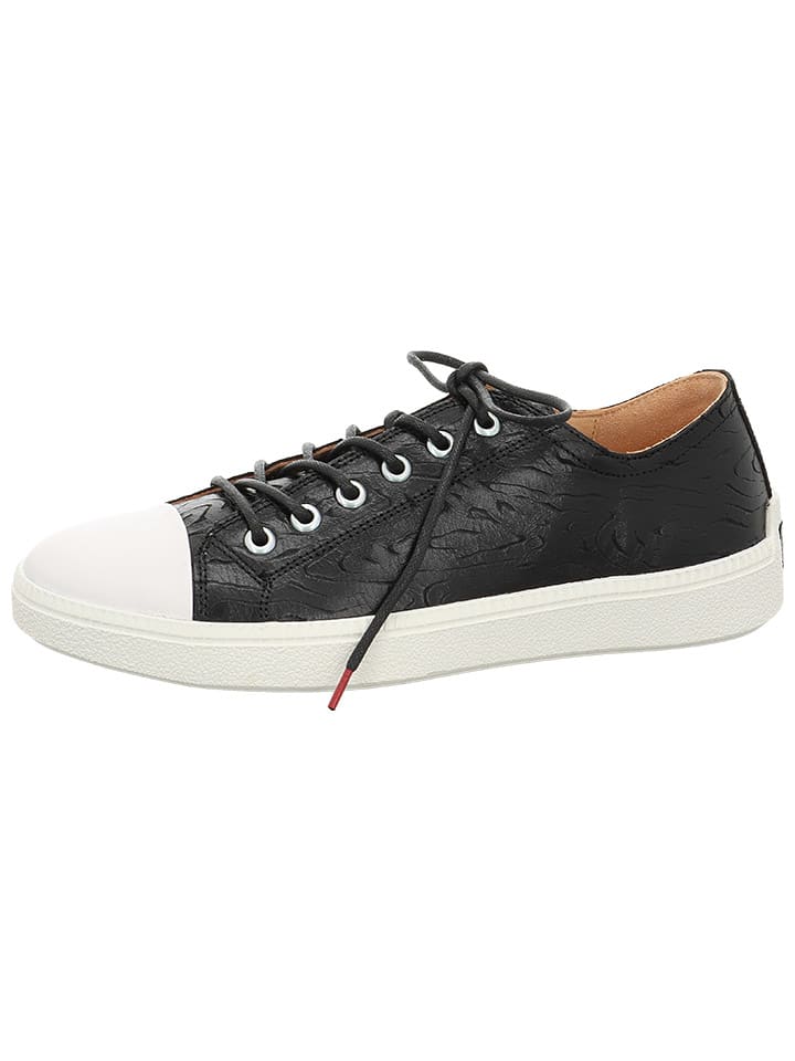 Think! Leder-Sneakers in Schwarz günstig kaufen