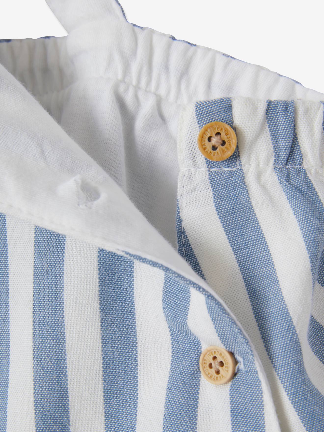 Vertbaudet Baby Latzhose, Retro-Chic - wollweiß