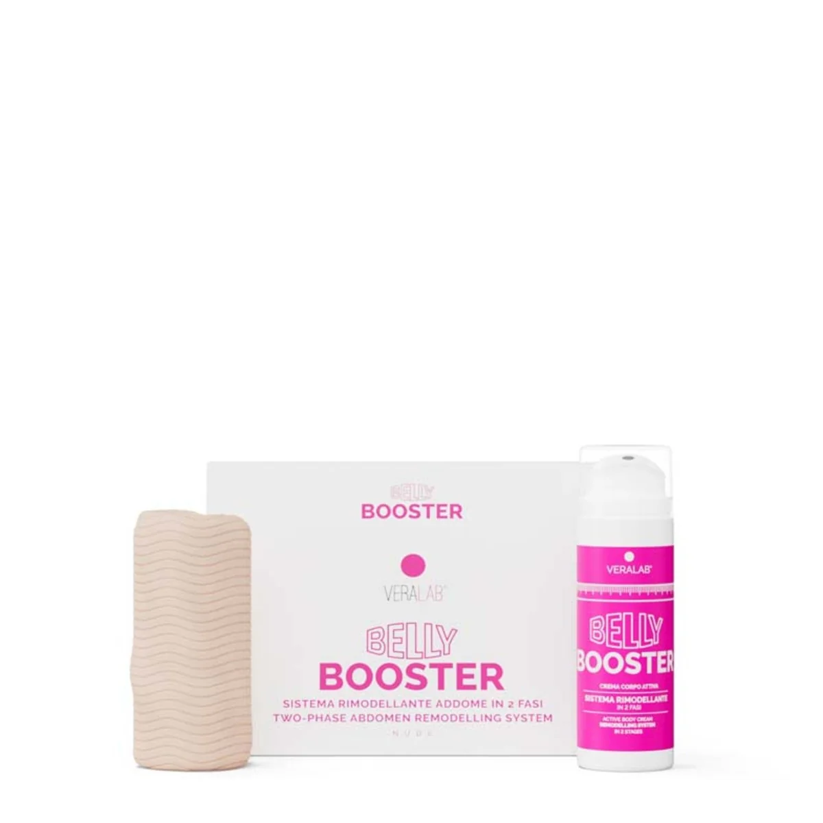 Belly Booster Nude Body Draining - Conjunto Corporal, Creme Corporal Remodelador