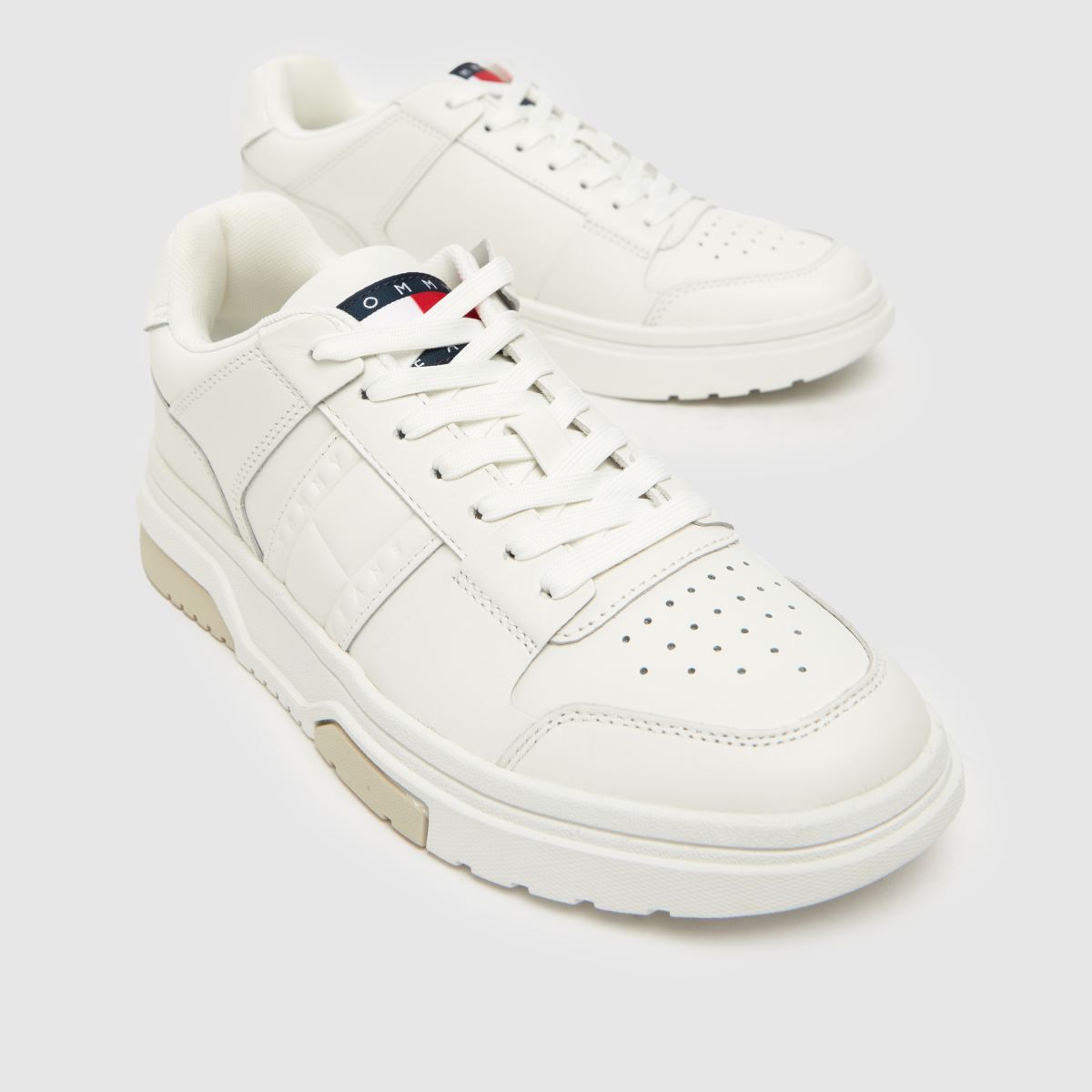 Tommy Jeans brooklyn bőrcipő fehér színben