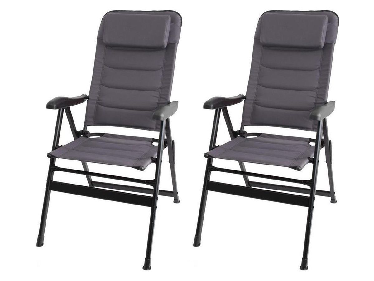 ViaMondo Premium Cinzento Set von 2 Klappstuhle