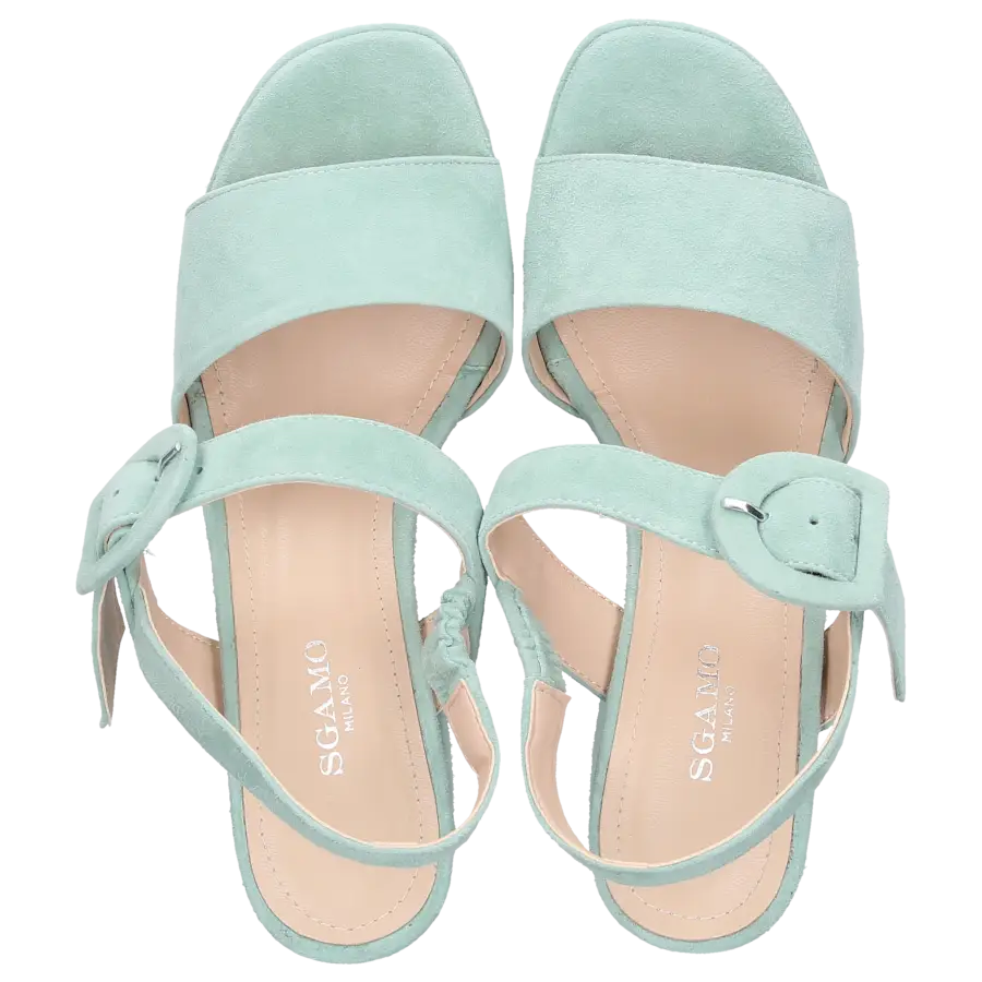 Sgamo - Sandalen 574 Veloursleder - grün