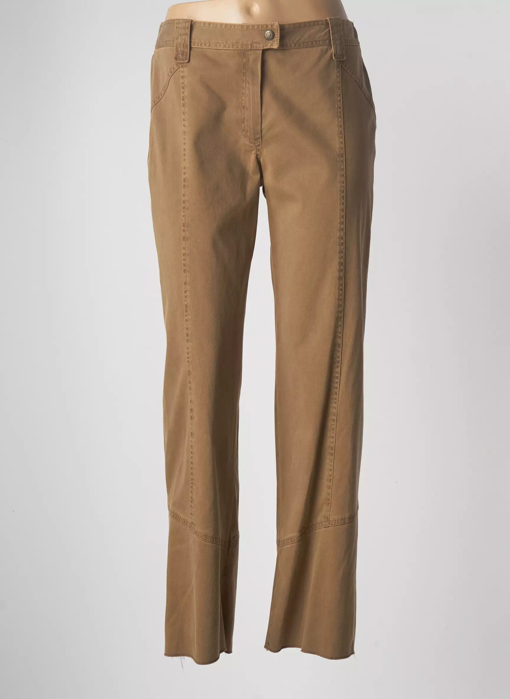 Jumfil Pantalons Droits Femme couleur marron