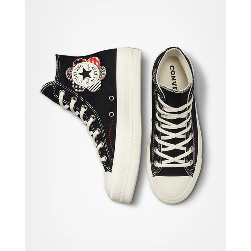 Converse Chuck Taylor All Star Lift Platform Crafted Patchwork A05194C / schwarz